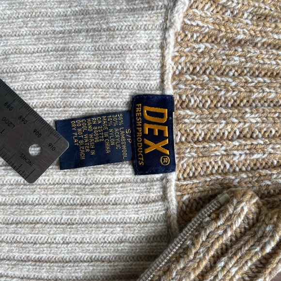 Dex Long Sleeve High Neck Zip Front Sweater Cream - Picture 2 of 11